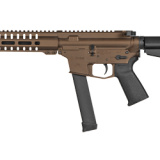 MkGs Banshee, Semi-automatic Pistol, 9MM, 8" Barrel, Aluminum Frame, Midnight Bronze Cerakote, CMMG RipBrace, 33Rd, 1 Magazine, CMMG M-LOK RML7 Handguard, Magpul MOE Pistol Grip, Ambi Sling Plate, Ambi Selector, Ambi Charging Handle 99A5188