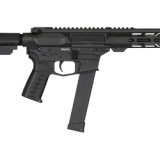 Banshee MKGs, Semi-automatic Pistol, AR, 10MM, 8" Threaded Barrel, 1/2x28, CMMG Zeroed Linear Compensator, Cerakote Finish, Armor Black, M-LOK Handguard, CMMG Zeroed Polymer Grip, Pistol Tube, Manual Safety, 30 Rounds, 1 Magazine, Accepts GLOCK Style Mag