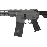 Banshee MK4, Semi-automatic Pistol, AR, 9MM, 8" Threaded Barrel, 1/2x28, CMMG Zeroed Linear Compensator, Cerakote Finish, Tungsten, M-LOK Handguard, CMMG Zeroed Polymer Grip, Pistol Tube, Manual Safety, 30 Rounds, 1 Magazine PE-94A5185-TNG