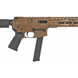 DB9RPMLBB10, Semi-automatic, Pistol, 9MM, 10" Barrel, Aluminum Frame, Burnt Bronze Finish, 32Rd, 9" MLOK Rail, Gearhead Works Tailhook Mod 2 Brace DB9RPMLBB10