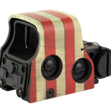 Tactical, Holographic, Non-Night Vision Compatible Sight, Red Reticle, 68MOA Ring with 1MOA Dot, Black with Betsy Ross Flag Hood, Rear Buttons, Includes CR123 Battery XPS2-0BROSS