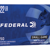 GameShok, 22LR, 40 Grain, Copper Round Nose, 50 Round Box 710