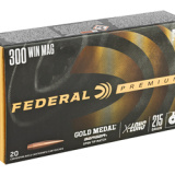 Gold Medal, Berger, 300 Win, 215 Grain, 20 Round Box GM300WMBH1