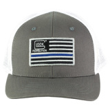 Cap, One Size Fits Most, Gray, Blue Line, Snap Back AS10071