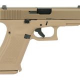 19X, Striker Fired, Compact, 9MM, 4.02" Marksman Barrel, Polymer Frame, Coyote Finish, Glock Night Sights, Coyote Color Pistol Case, 10Rd, 3 Magazines, Lanyard Loop, Ambidextrous Slide Stop Lever, No Finger Grooves UX1950701