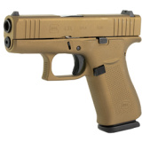 43X, Semi-automatic, Striker Fired, Sub-Compact, 9MM, 3.41", Burnt Bronze, 10 Rounds, 2 Mags, Fixed Sights, Polymer, nPVD UX4350204-BB