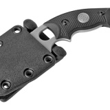 EX-F03 Sig Tactical, Fixed Blade Knife, Gray Cerakote Finish, Hawkbill, 2.25", G10 Solid Black Scales with Sig Medallion, Black Sheath 37322