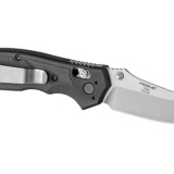 HK Exemplar, Folding Knife, 154-CM, Plain Edge, Clip Point Blade, 3.25", Stone Tumbled Blade Finish, Black G10 Frame with HK Texture 54156