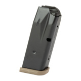 MC9 Magazine, 9MM, 10 Rounds, Fits Canik MC9, Matte Finish, Black, Includes Flat Dark Earth Finger Extension and Flush Baseplate MA2279D