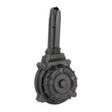 Magazine, 9MM, 50 Round Drum, Fits Sig Pro, Polymer, Black DRM-A88