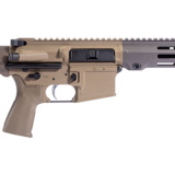MD15, Semi-automatic, Short Barreled Rifle, 556NATO, 5.5" Barrel, Anodized Finish, Flat Dark Earth ( Arid), Maxim Defense HATEBRAKE, SCW Stock System, M-LOK Free Float Handguard, ALG Combat Trigger, Reptilia Grip, 20 Rounds, 1 Magazine MXM-48561