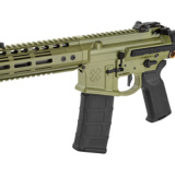 Infidel N4-PDW, Semi-automatic Pistol, 556NATO, 13.7" Barrel, Aluminum Frame, Bazooka Green Cerakote, Q Pistol Brace, Q BCG, NHR-15 Handguard, Super Badass Charging Handle, Geissele SD-E Trigger, STS Ambi Selector, Norgon Ambi Catch, K2 Grip, MBUS Pro Si