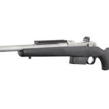 Scout Rifle, Bolt Action, 450 BUSHMASTER, 16.1" Barrel with Ruger Precision Rifle Hybrid Muzzle Brake, Matte Stainless Steel Finish, Black Synthetic Stock, Adjustable Rear Sight & Protected Blade Front Sight, Right Hand, 4 Rounds 06838