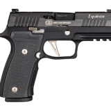 P320, AXG Equinox, Custom Works, Striker Fired, Semi-automatic, Metal Frame Pistol, 9mm, 3.9" Barrel, Alloy, Black, AXG Modular Aluminum Grip, XRAY3 Night Sights, 10 Rounds, Optic Ready, Skeletonized Flat Trigger, 3 Magazines 320AXGCA-9-CW-EQ-R2-10