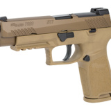 P320, M17 Full Size Semi-automatic Pistol, Striker Fired, 9MM, 4.7" Barrel, Polymer Frame, Modular Polymer Grip, Coyote Finish, 10Rd, 2 Steel Mags, Siglite Night Sights w/NS Plate, Rail 320F-9-M17-10