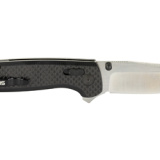 Terminus XR, Folding Knife, 2.95" Straight Clip Point, Black G10 and Carbon Fiber Handle, CPM S35VN Steel, Satin Finish, Silver SOG-TM1025-BX