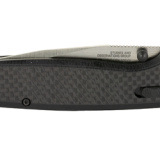 Terminus XR, Folding Knife, 2.95" Straight Clip Point, Black G10 and Carbon Fiber Handle, CPM S35VN Steel, Satin Finish, Silver SOG-TM1025-BX