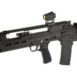 Hellion, Semi-automatic Rifle, Bullpup, 223 Remington/556NATO, 16" Hammer Forged Barrel, 1:7 Twist, 4 Prong Flash Hider, Matte Finish, Black, BCM MOD 3 Grip, 5-Position Adjustable Stock with Cheek Riser, Front/Rear Flip Sights, 2-Position Short Stroke Ga