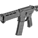 Saint Pistol, Semi-automatic, AR, 5.56 NATO, 223 Remington, 9.6" Barrel, Aluminum Receiver, Black Anodized Finish, M-Lok BCM Carbine Length Handguard, Pic Rail Gas Block, Trinity Force Breach Blade Collapsable Arm Brace, Includes (1) 30Rd Magpul PMAG ST9