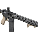 SAINT Victor, Semi-automatic, AR, 223 Remington/556NATO, 16" Barrel, 1:8 Twist, Mid-Length Gas System, Anodized Finish, Black, Flat Dark Earth Magpul Furniture, 15" M-LOK Free Float Handguard, Flip Up Front and Rear Springfield Sights, 10 Rounds, 1 Magaz