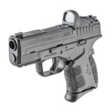 XD-S Mod.2, OSP, Striker Fired, Semi-automatic, Polymer Frame Pistol, Sub Compact, 45 ACP, 3.3" Barrel, Melonite Finish, Black, White Dot Front Sight, Serrated Rear Sight, Crimson Trace CTS-1500 Red Dot, 5 Magazines, Range Bag XDSG93345BCTGU22