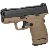 XDS, Mod.2 with Grip Zone, 45 ACP, 3.3" Barrel, Polymer Frame, Flat Dark Earth Finish, Fiber Optic Front Sight, 6Rd, 2 Magazines XDSG93345FDE