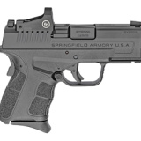 XDS, Mod.2, OSP, Striker Fired, Semi-automatic, Polymer Frame Pistol, Sub-Compact, 9MM, 3.3" Barrel, Melonite Finish, Black, White Dot Front Sight, Serrated Rear Sight, Crimson Trace Red Dot, 5 Magazines, Range Bag XDSG9339BCTGU22