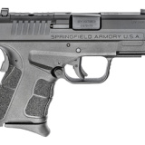XD-S, Mod.2, OSP, Striker Fired, Semi-automatic, Polymer Frame Pistol, Compact, 9MM, 4" Barrel, Melonite Finish, Black, White Dot Front Sight, Serrated Rear Sight, Optic Ready, 2 Magazines, (1) 7-Round, (1) 9-Round Extended XDSG9409BOSP