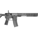 Volunteer XV, Optics Ready, Semi-automatic Rifle, AR-15, 6mm ARC, 16" Barrel, PWS Muzzle Brake, 1:7 5R Rifling, Matte Finish, Black, 15" Free Float M-LOK Forend, B5 Systems P-Grip Type 23, B5 Systems Enhanced SOPMOD Stock, Flip-Up Iron Sights, Flat Faced