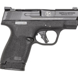 M&P9 Shield Plus OR, Striker Fired, Semi-automatic, Polymer Frame Pistol, Micro Compact, 9MM, 3.1" Barrel, Armornite Finish, Black, Tritium Night Sights, Tennessee Special Logo, Optics Ready, Thumb Safety, 13 Rounds, 2 Magazines, (1)-13 Rounds and (1)-10