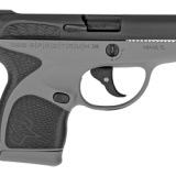 Spectrum, Semi-automatic Striker Fired Pistol, 380ACP, 2.8" Barrel, Gray Polymer Frame, Black Overmold, Stainless Slide, 1-6Rd & 1-7Rd, 2 Magazines 1007031201