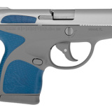 Spectrum, Semi-automatic Striker Fired Pistol, 380ACP, 2.8" Barrel, Gray Polyer Frame, Indiglo Blue Overmold, Stainless Slide, 1-6Rd & 1-7Rd, 2 Magazines 1007039211