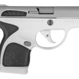 Spectrum, Semi-automatic Striker Fired Pistol, 380ACP, 2.8" Barrel, White Polymer Frame, Black Overmold, Stainless Slide, 1-6Rd & 1-7Rd, 2 Magazines 1007039301