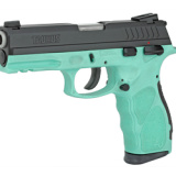 TH9, Semi-automatic, Full Size, 9MM, 4.25" Barrel, Polymer Frame, Black/Cyan Finish, 17Rd, 2 Magazines 1-TH9041C