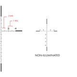 FDN Series Rifle Scope, 1.8-10X40mm, 34mm Main Tube, First Focal Plane, 1/10 Mil Adjustments, Matte Black Finish, Digital Red GAP Reticle FDN 10x GAP