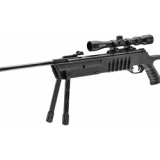 Fuel, 177 Pellet, 18.75" Barrel, Black Finish, Synthetic Grips, SilencAir Non-Removable Suppressor, w/3x9 Scope, 1Rd, 1200 Feet Per Second, w/Bipod 2251313