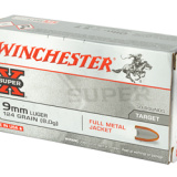 SUPER X, 9MM, 124Gr, Full Metal Jacket, 50, 500 W9MM124