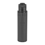 Resonator K Suppressor, 30 Caliber, Rifle Suppressor, 5.56" Long, 1.5625" Diameter, Black Finish, Includes QD Mount/Muzzle Brake (YHM-4302-MB-28A), 1/2"-28 YHM-2150-MB-28