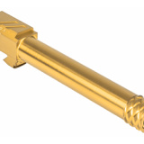 Pro Barrel, Threaded, 9MM, For Glock 17 (Gen1-4), Gold Finish BBL-17-PRO-TH-GLD