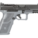 OZ9 Compact, Semi-automatic, Striker Fired, Polymer Frame Pistol, Compact, 9MM, 4.16" Barrel, Black Slide/Gray Grip, X Grip, Compact Slide, Trigger Safety, Fiber Optic Front Sight, 10 Rounds, 2 Magazines OZ9C-X-CPT-COM-G-10