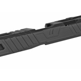 Omen Stripped Slide w/ RMR Cover Plate, Fits Glock 19 Gen 5, Black Finish SLD-Z19-5G-OMEN-RMR-DLC