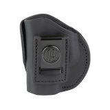 4 Way Holster, IWB/OWB Belt Holster, Size 3, Left Hand, Stealth Black, Leather 4WH-3-SBL-L
