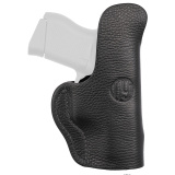 Smooth Concealment, Inside Waistband Holster, Optics Ready, Light Bearing, Size 3, For  Glock 42/43/43X, Cow Hide, Leather Construction, Black, Left Hand OR-LB-SCH-3-NSB-L