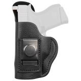 Optic Ready Light Bearing Smooth Concealment Holster, Size 3L, IWB Holster, Fits Glock 48/26/Sig 365XL with Compact Light (Streamlight TLR 6/7/8/7Sub, Surefire: XSC), Leather, Black OR-LB-SCH-3L-NSB-R