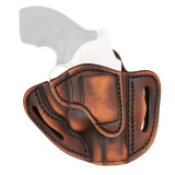 Revolver Clip Holster, Inside Waistband Holster, Size 1, Matte Finish, Leather Construction, Vintage Brown, Right Hand RVH-IWB-1C-VTG-R