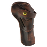Single Action Holster, Outside Waistband Holster, Fits Most Single Action Revolvers with 5.5" Barre ls and Shorter, Matte Finish, Leather Construction, Vintage Brown, Ambidextrous SA-RVH-5.5-VTG-A