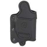 Ultra Custom Light Bearing, OWB Belt Holster, Fits Multiple Compact to Full Size Semi-Auto Pistols w/Light, Matte Finish, NightSky Black Leather, Right Hand UCLB-2.1-NSB-R