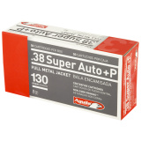 Aguila .38 Super +P 130 Grain Full Metal Jacket
