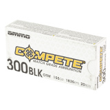 Compete, 300 Blackout, 155 Grain, Open Tip Match Bullet, 20 Round Box 300B155-OTM-A20