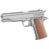 GI Standard M1911-A1 Pistol .38 Super 5 Inch Barrel Nickel Finish 9 Round - CA Compliant